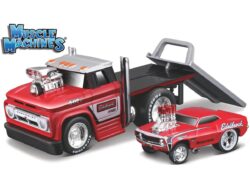 Chevrolet C60 FLATBED 1966 + Chevrolet Camaro SS 1969 - MUSCLE TRANSPORTS "MUSCLE MACHINES"