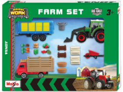 Fendt MINI WORK MACHINE FARM TRACTOR PLAY SET - 12 pcs