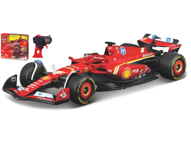 Ferrari SF-24 #16 CHARLES LECLERC 2.4Ghz RADIO CONTROLE + CONTROLLER + TRACK SIDE